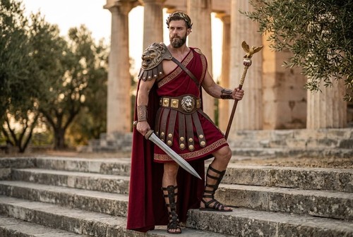Men greek god toga gladiator - greek,