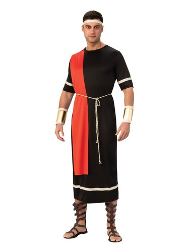 Mens caesar black toga costume - caesar,