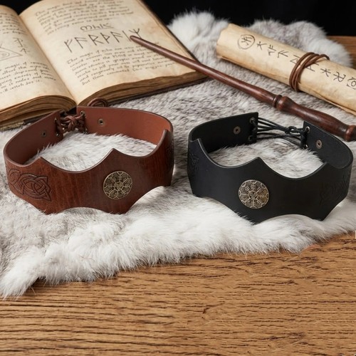 Medieval embossed headwear - embossed,